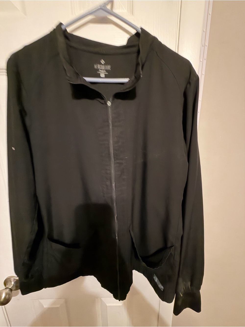 Med Couture Black Scrub Zip Jacket